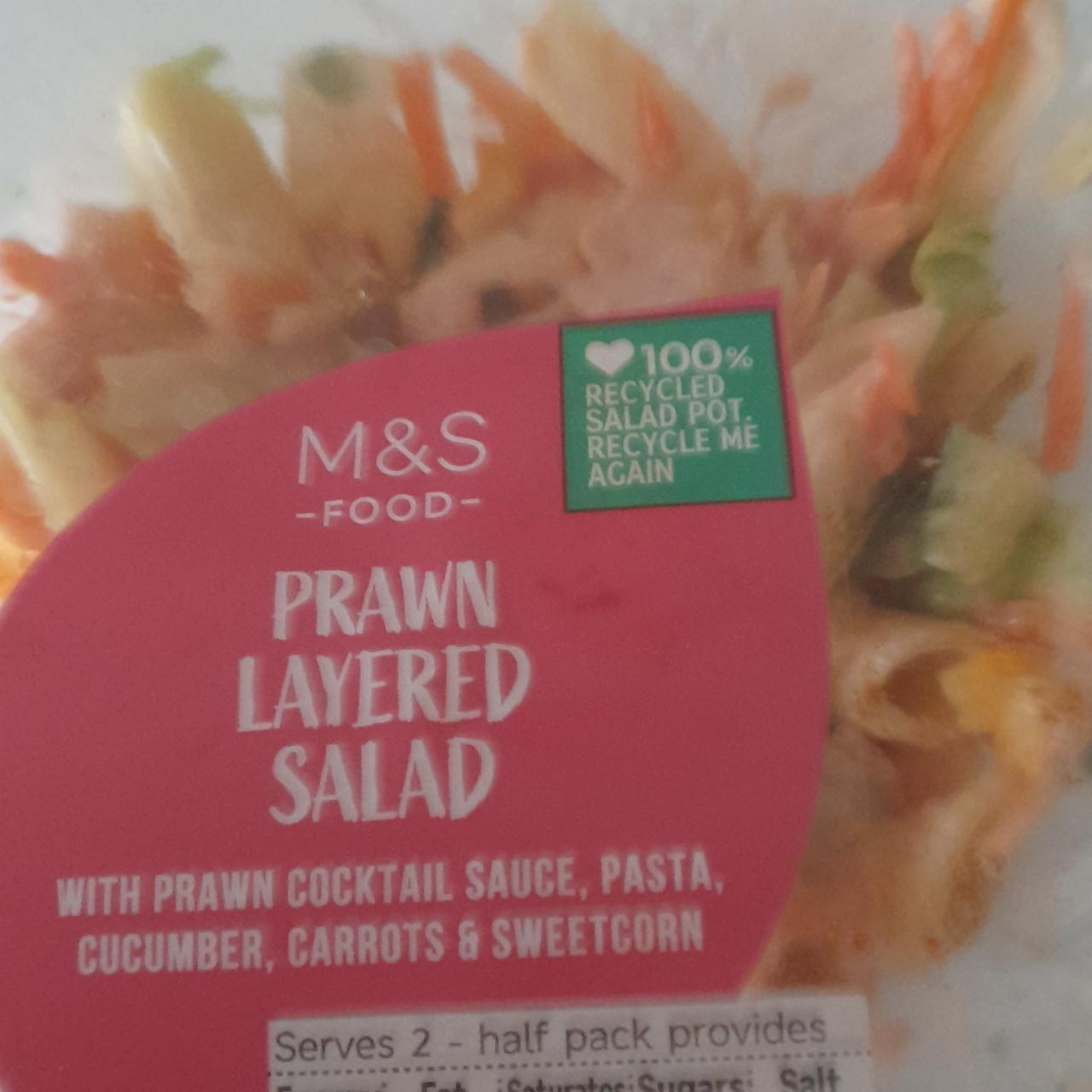 Fotografie - Prawn layered salad M&S Food