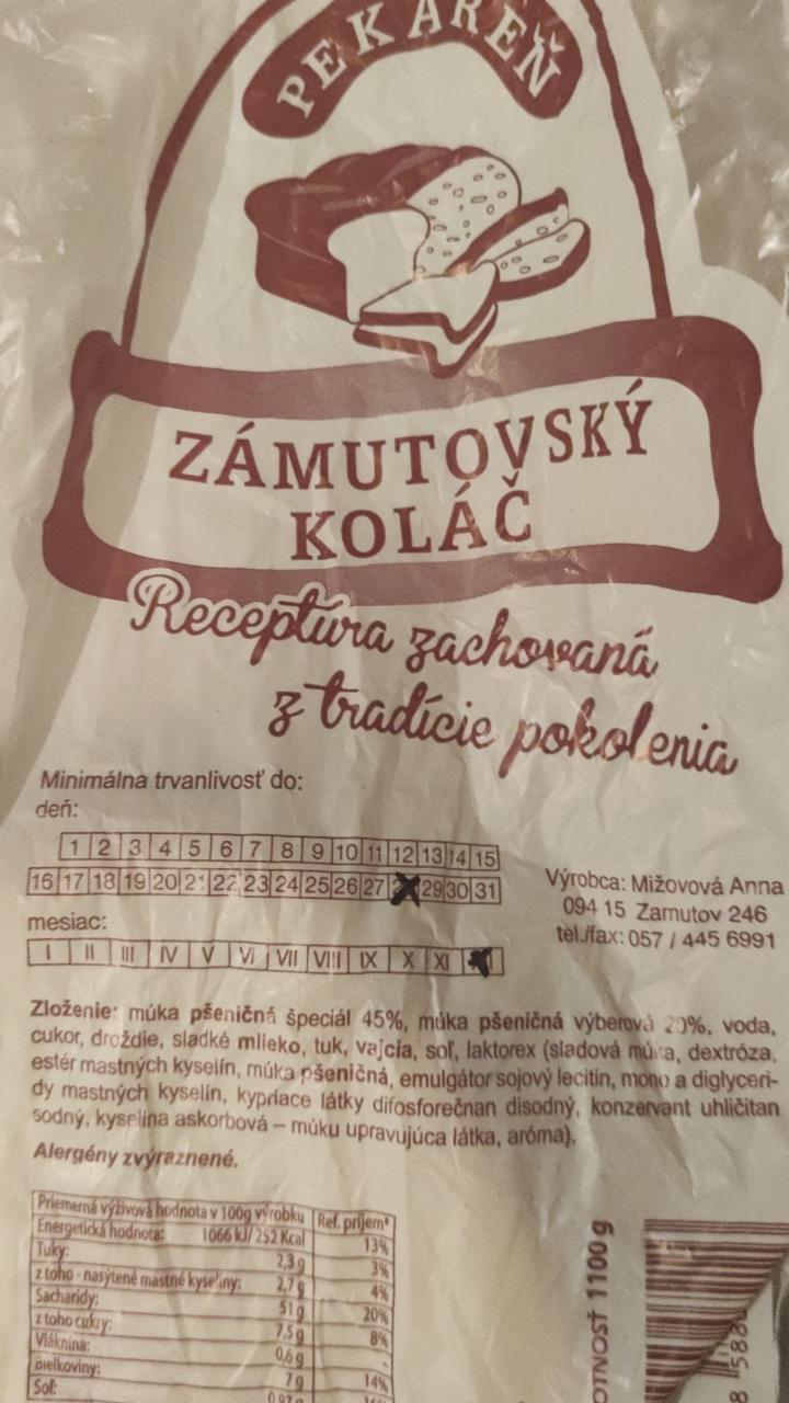 Fotografie - Zámutovský koláč 