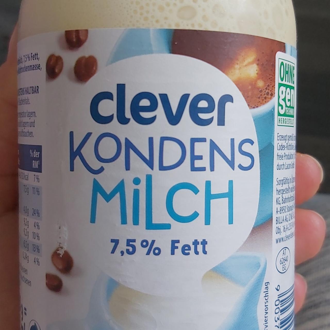Fotografie - Kondens Milch 7,5% Fett Clever