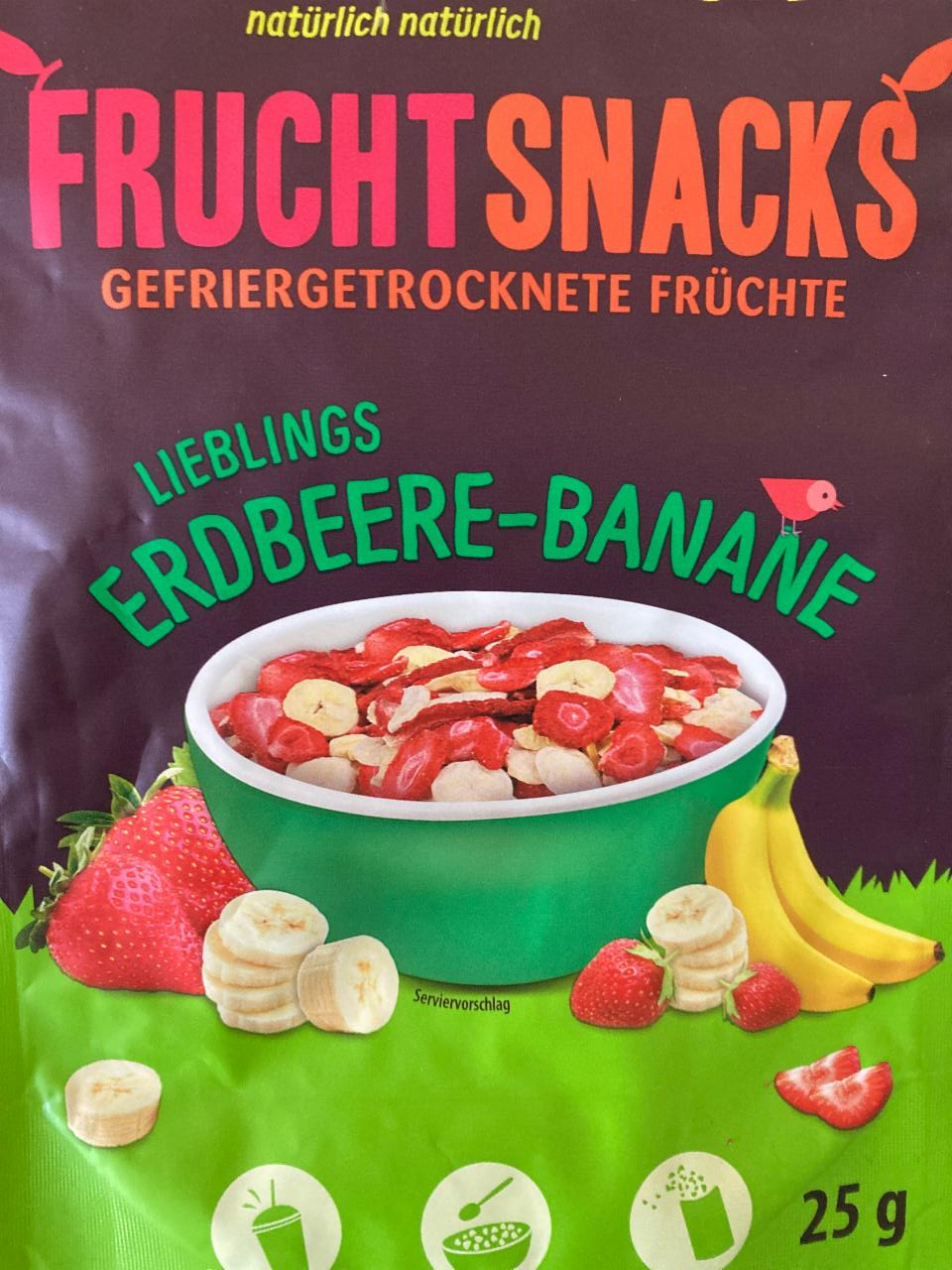 Fotografie - Frucht Snacks Erdbeere-Banane NutriPur