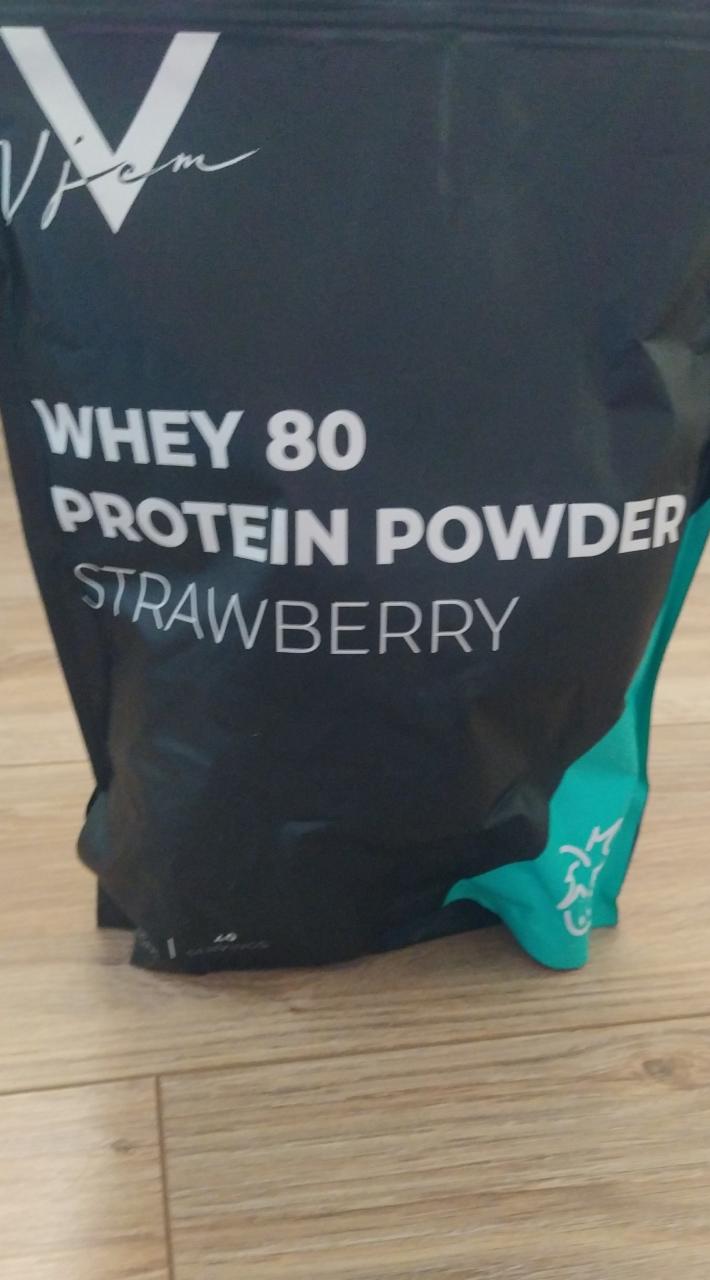 Fotografie - whey 80 protein powder strawberry