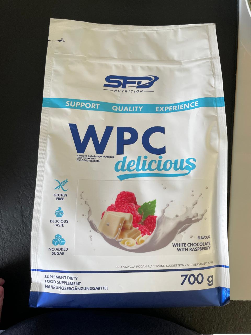 Fotografie - WPC delicious White chocolate with raspberry SFD Nutrition