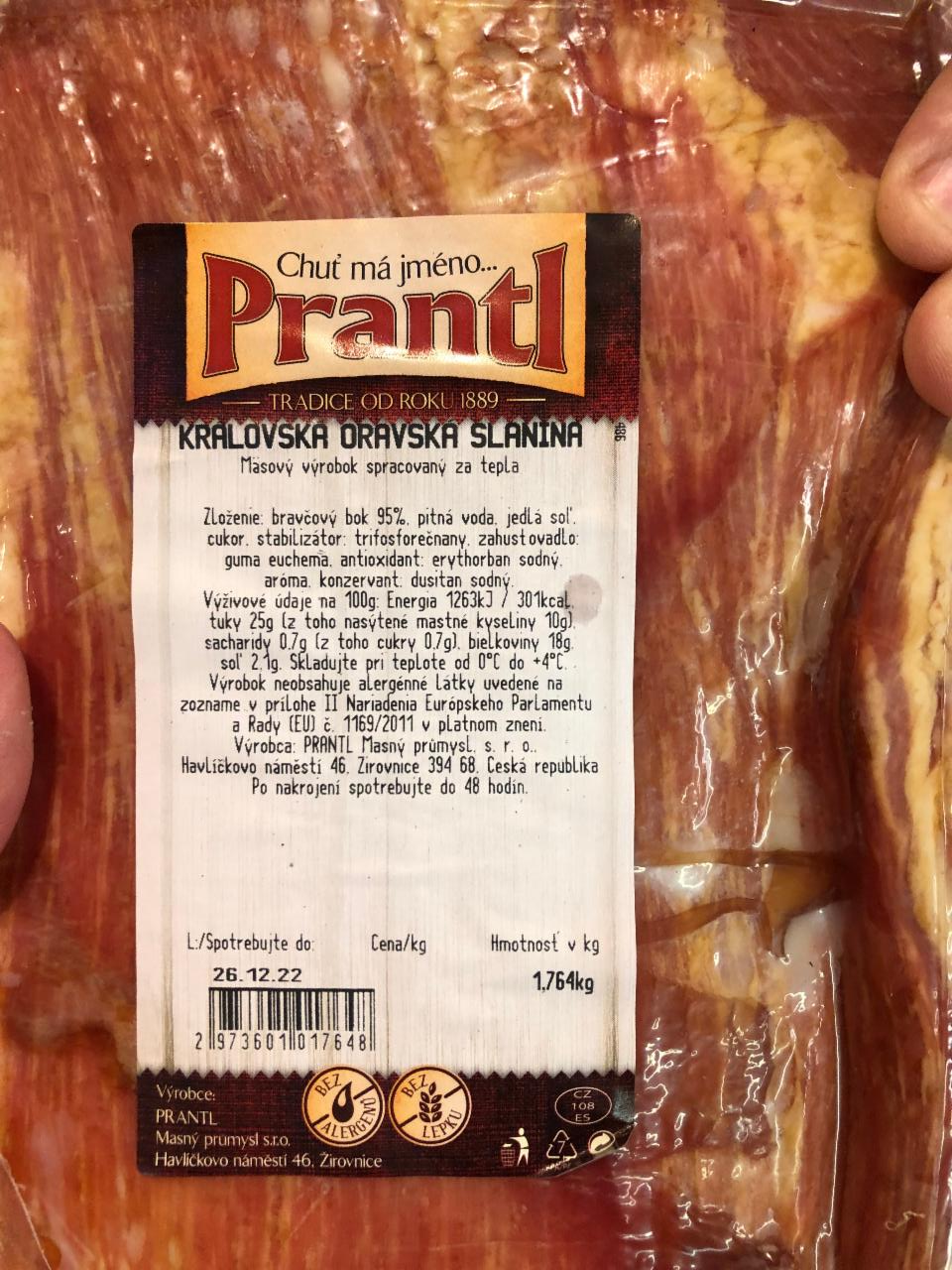 Fotografie - Prantl oravská kráľovská slanina