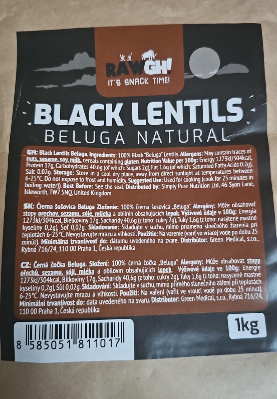 Fotografie - Black Lentils Beluga Natural RAWGH!