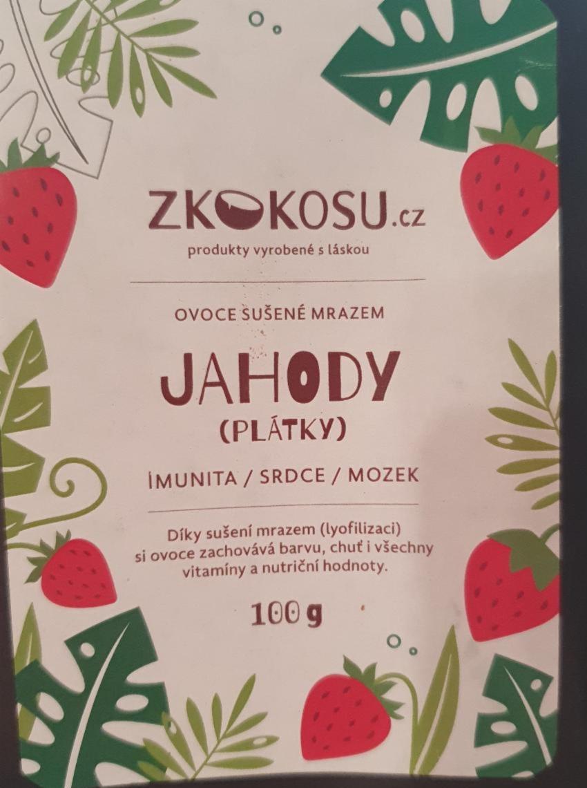 Fotografie - Jahody (plátky) Zkokosu.cz
