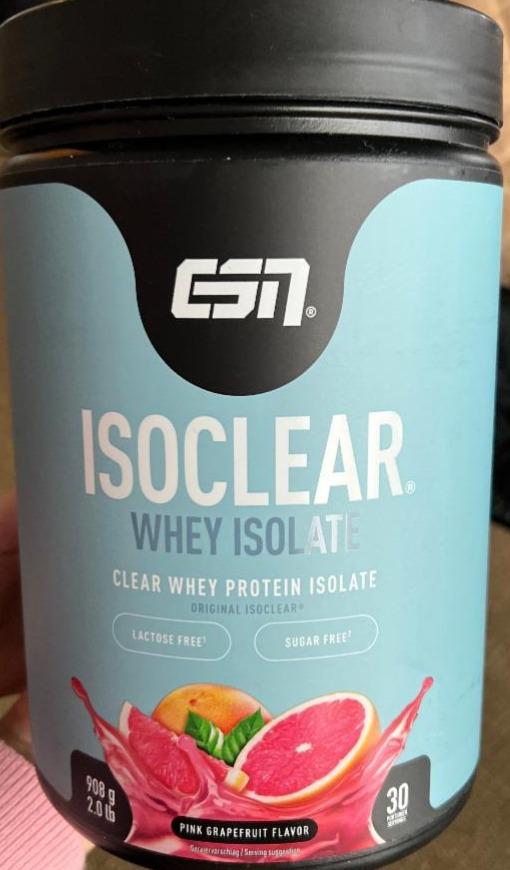 Fotografie - Isoclear Whey Isolate pink grapefruit ESN
