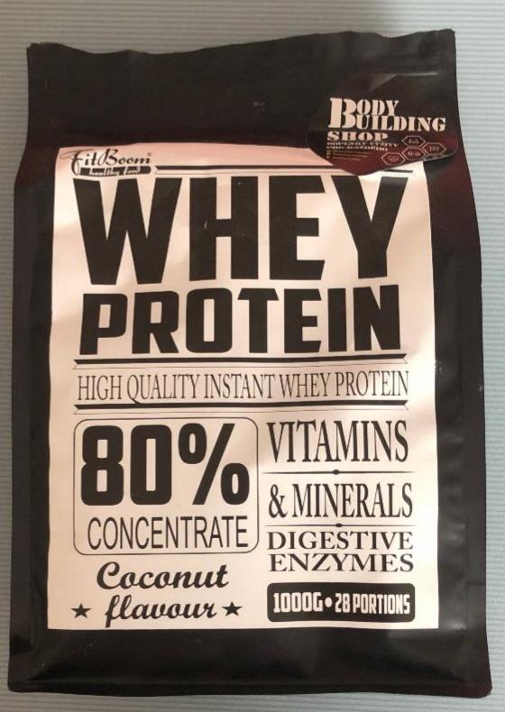Fotografie - Whey Protein Coconut flavour FitBoom