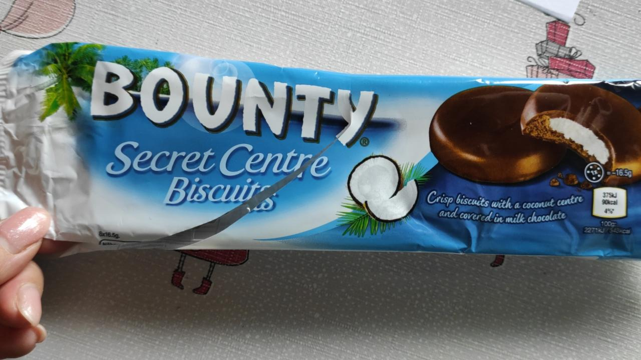 Fotografie - bounty secret centre biscuits