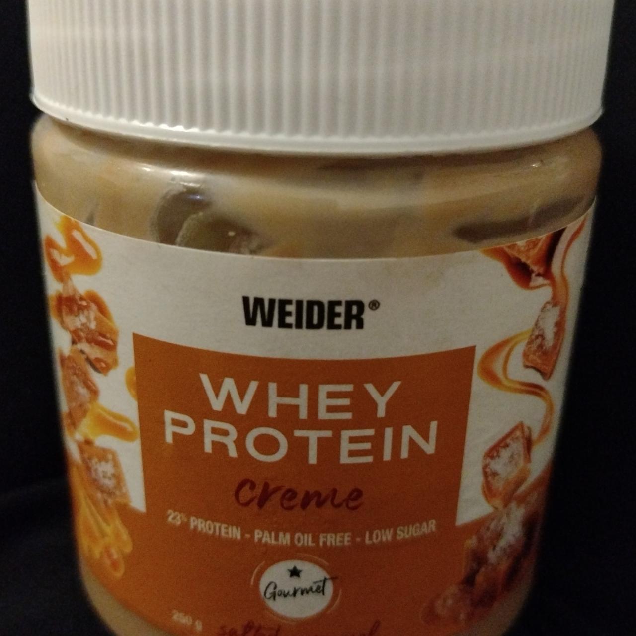 Fotografie - Whey protein creme Salted caramel Weider