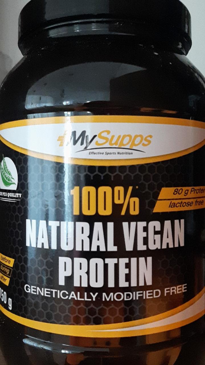 Fotografie - 100% Natural Vegan Protein MySupps