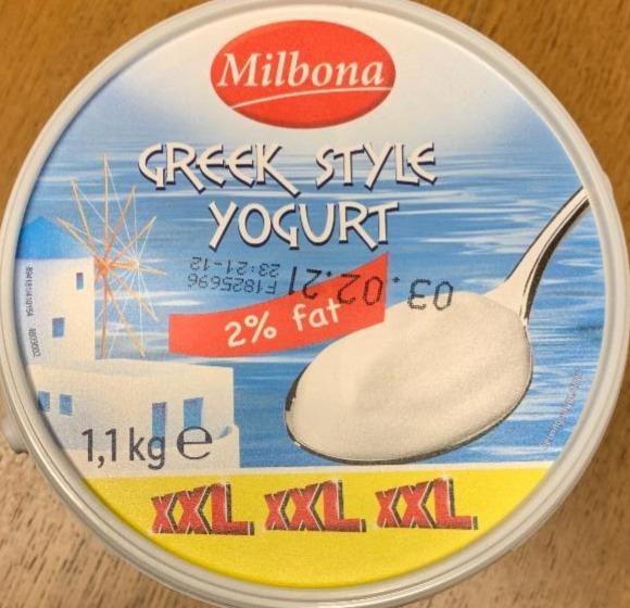 Fotografie - Grécky jogurt 2% Milbona