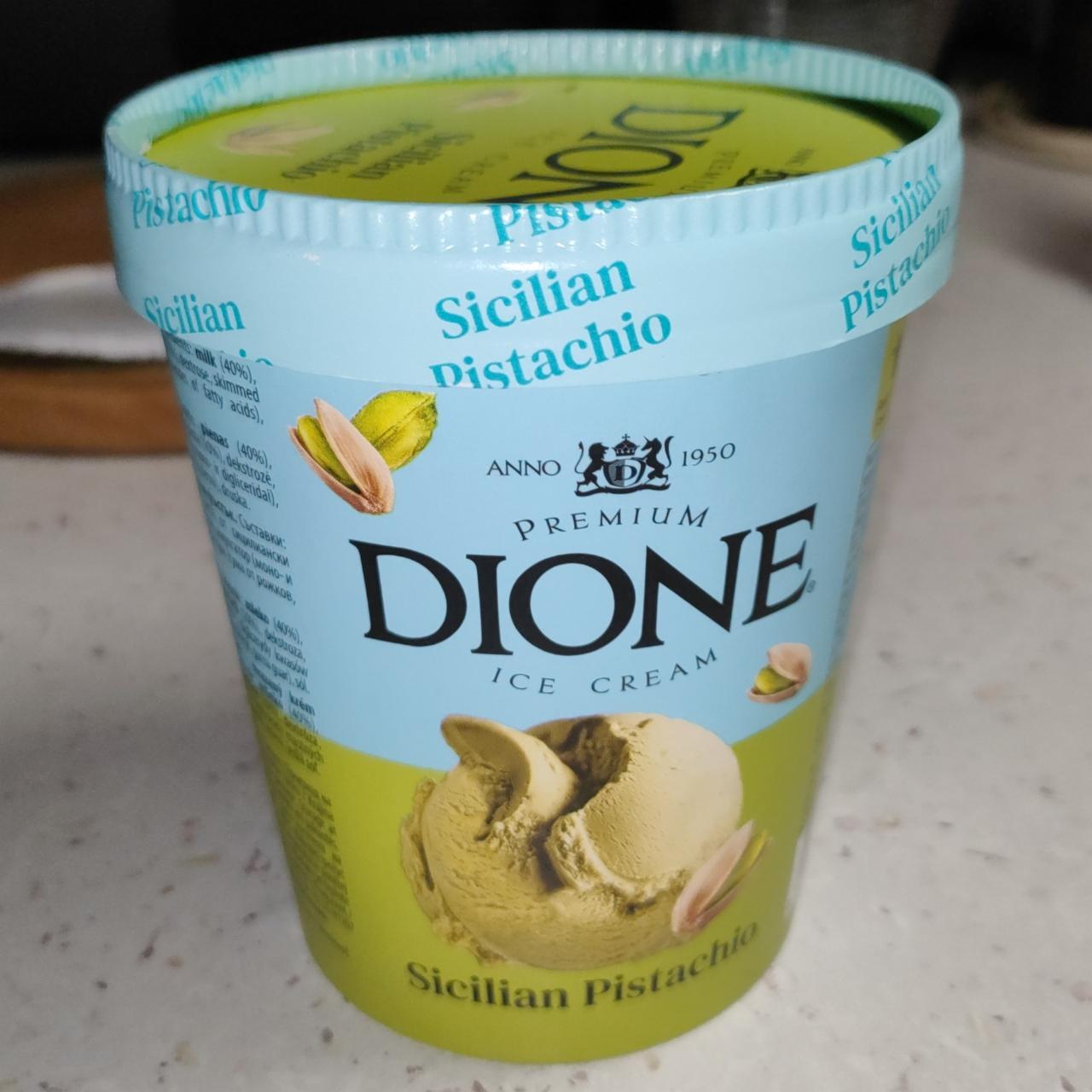 Fotografie - Premium Ice Cream Sicilian Pistachio Dione