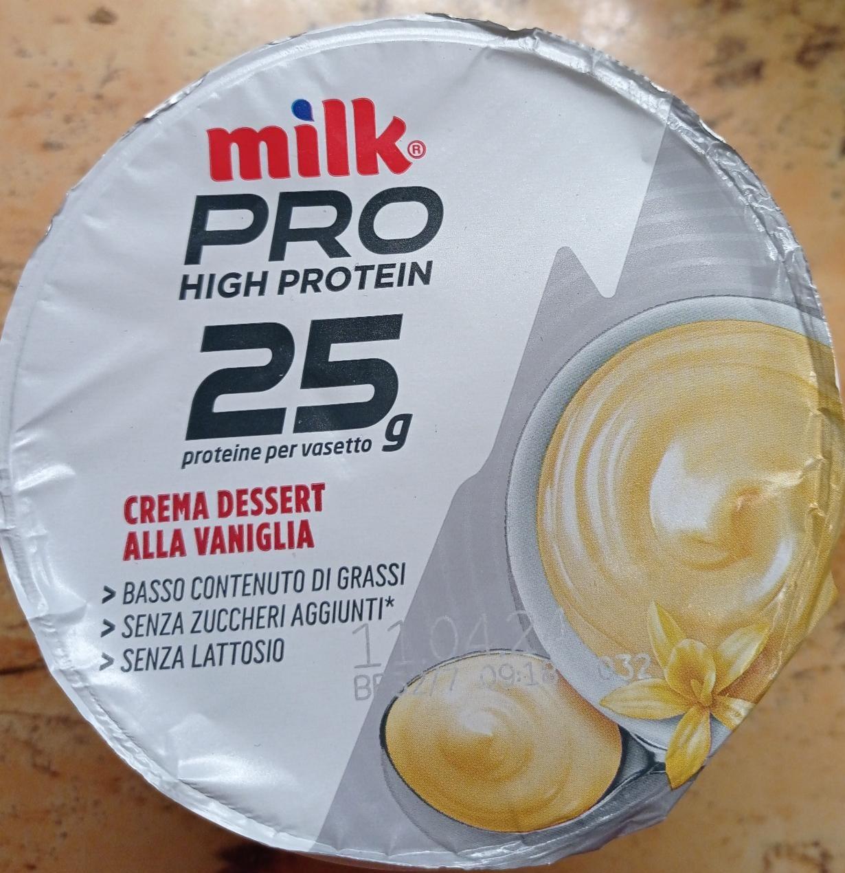 Fotografie - High Protein 25g Crema Dessert Alla Vaniglia MilkPro