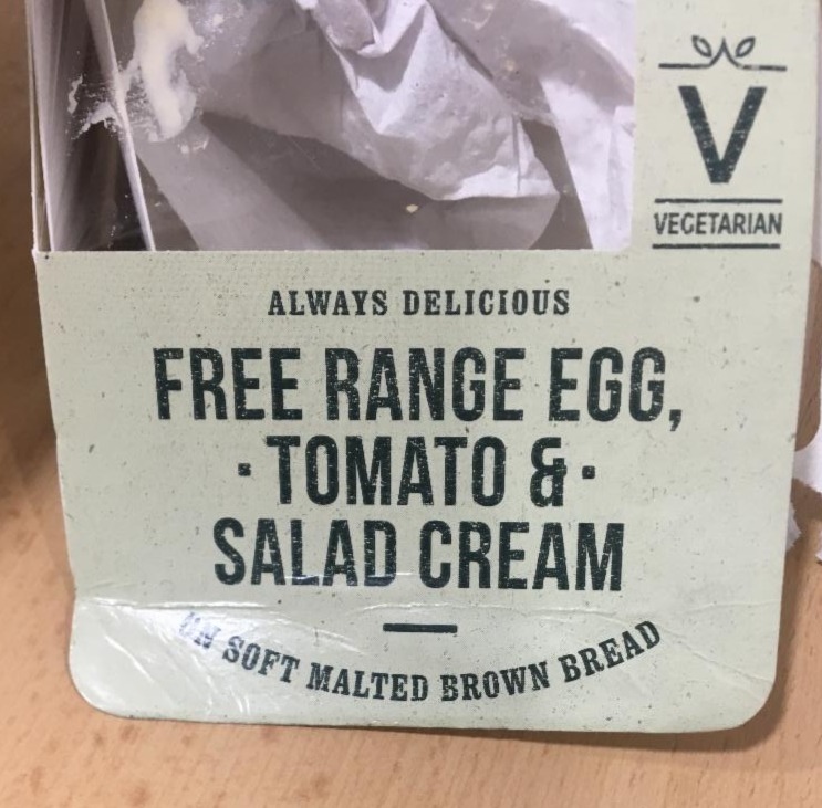 Fotografie - free range egg, tomato & salad cream