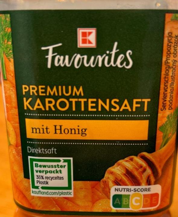 Fotografie - Premium Karottensaft mit Honig K-Favourites