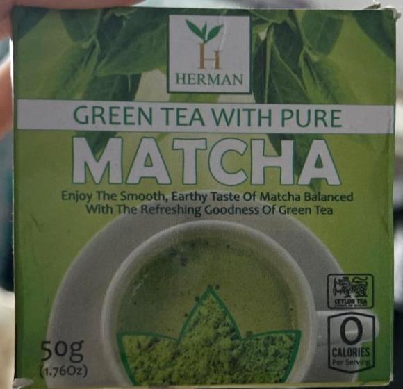 Fotografie - Green tea with pure Matcha Herman