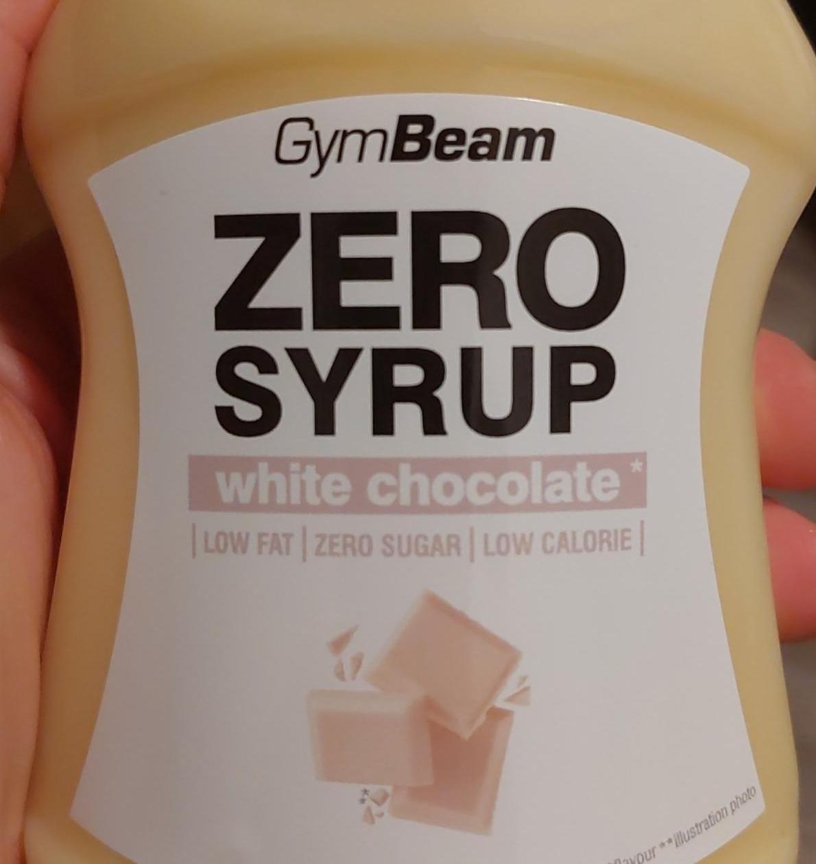Fotografie - Zero syrup White chocolate GymBeam