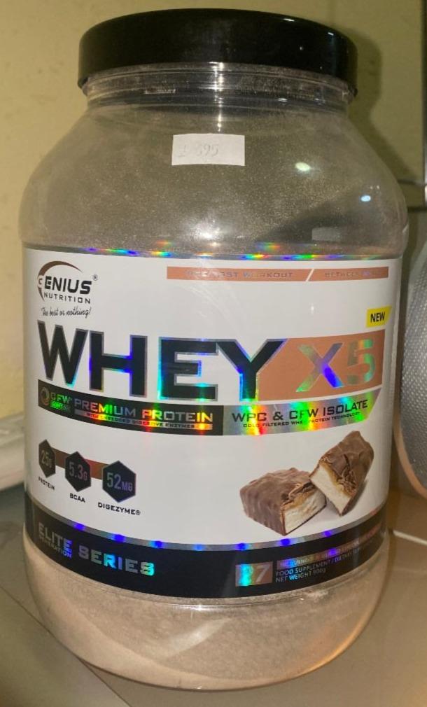 Fotografie - Whey X5 Elite Series Chocolate Genius nutrition