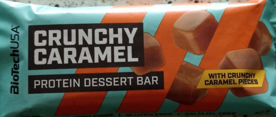 Fotografie - Crunchy caramel Protein dessert bar BioTechUSA