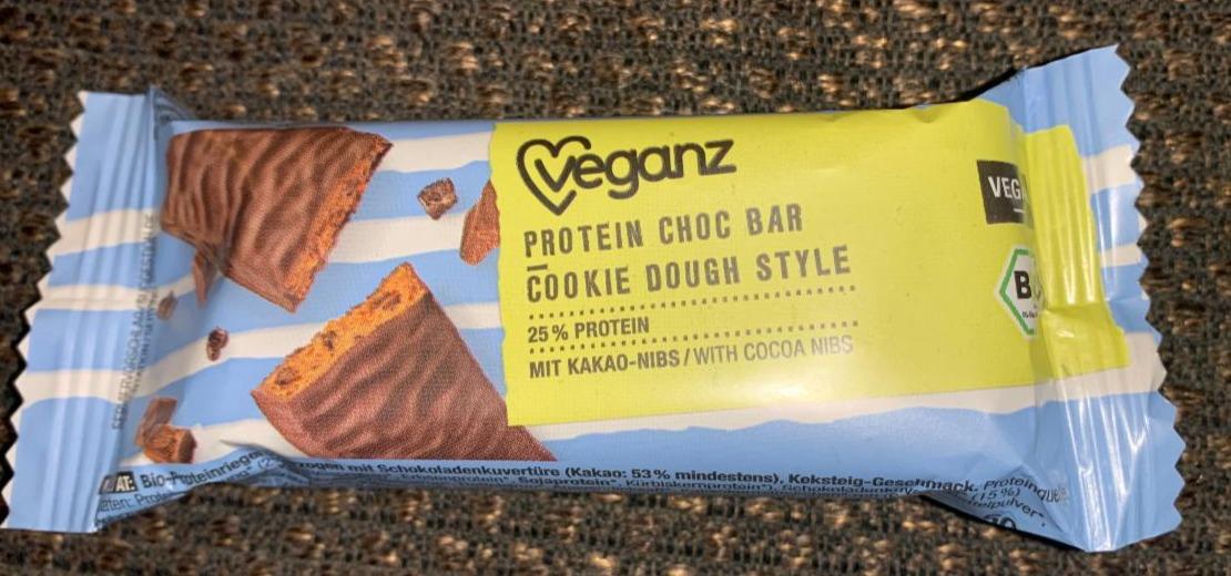Fotografie - Protein choc bar Cookie dough style Veganz