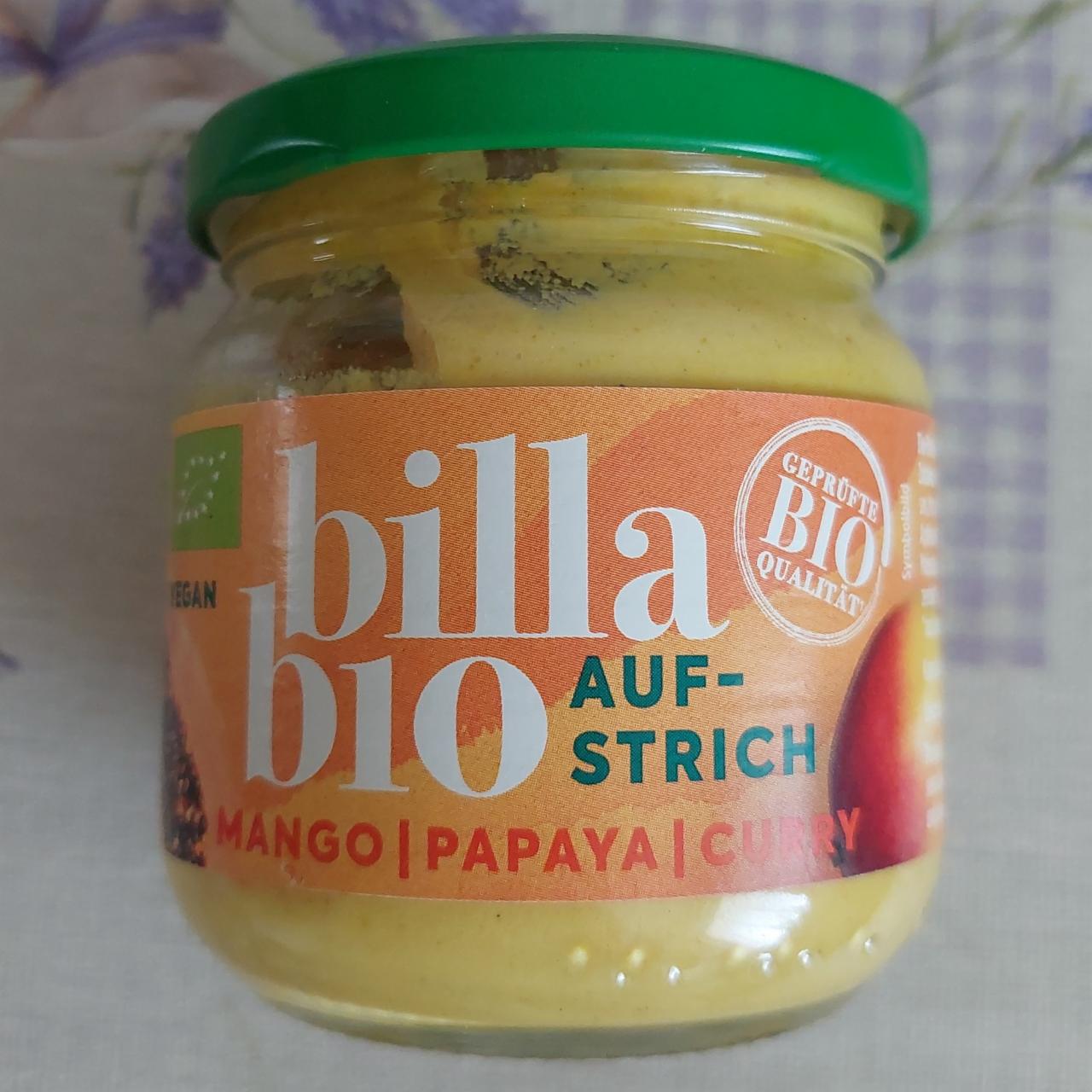 Fotografie - Aufstrich mango papaya curry Billa bio