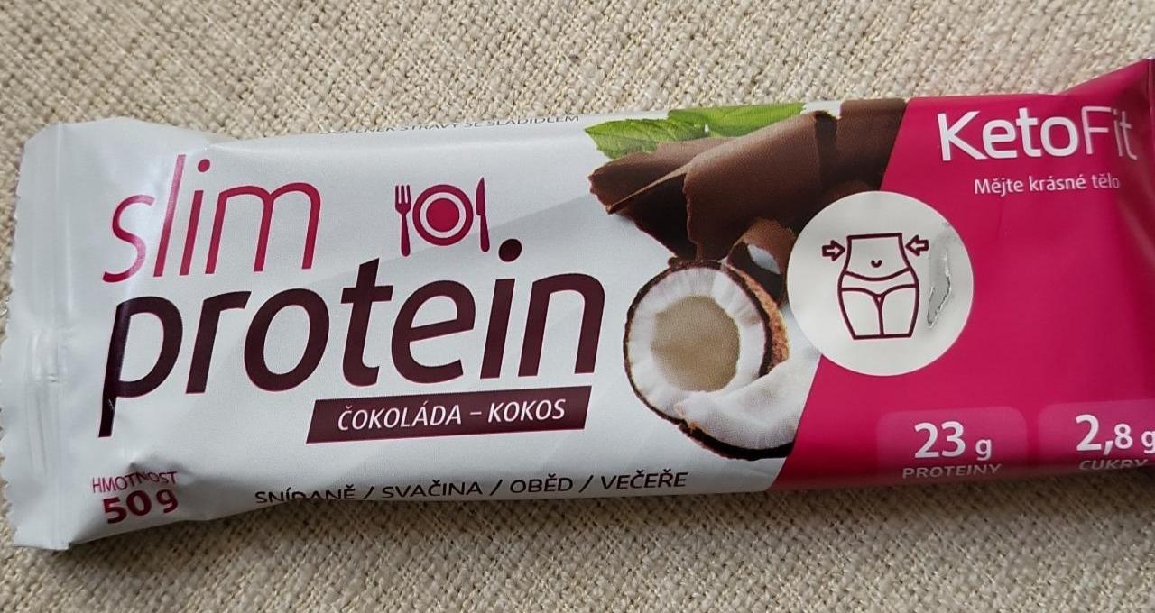 Fotografie - Slim protein Čokoláda - Kokos KetoFit