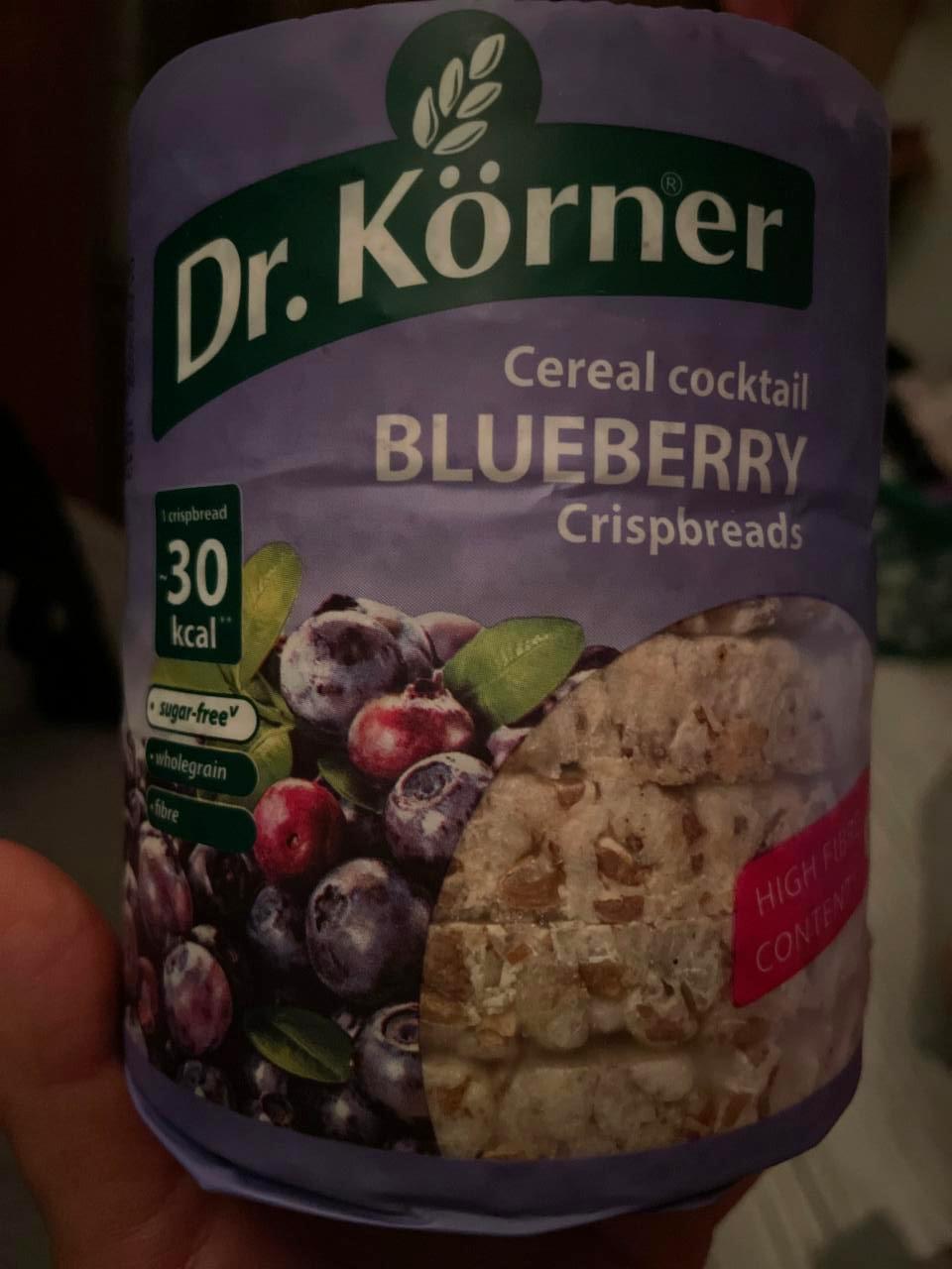 Fotografie - Cereal cocktail Blueberry Crispbread Dr.Körner