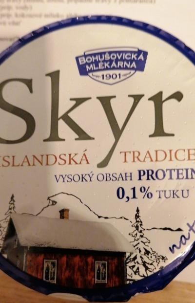Fotografie - Skyr islandská tradice natur 0,1% Bohušovická mlékárna