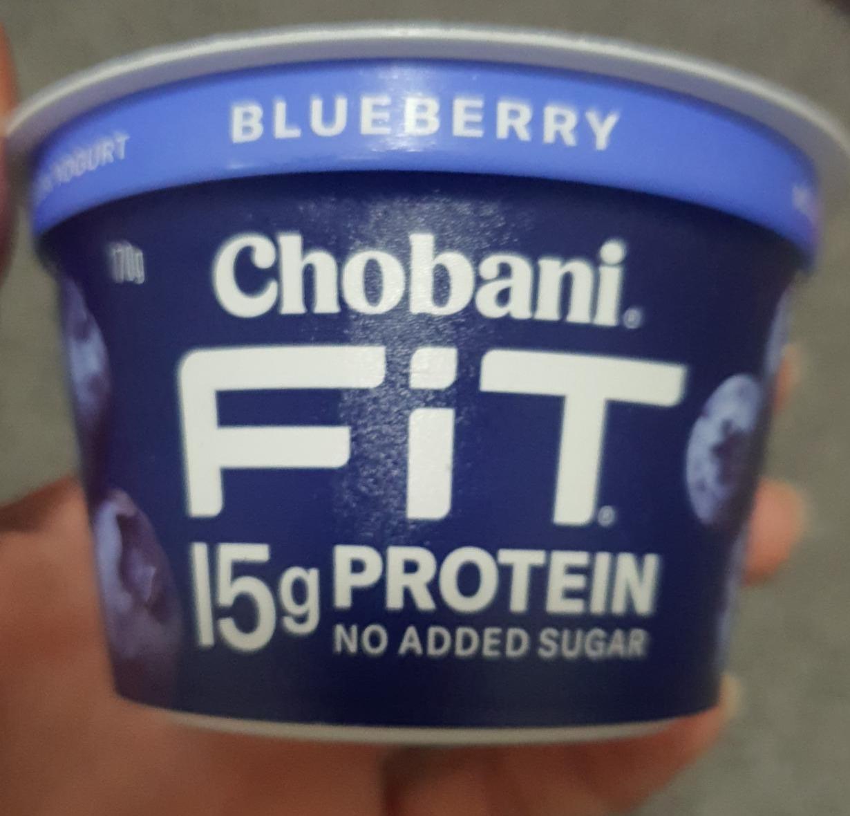 Fotografie - Fit 15g protein Blueberry Greek yogurt Chobani