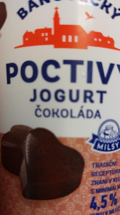 Fotografie - Poctivý bánovecký jogurt čokoláda Milsy