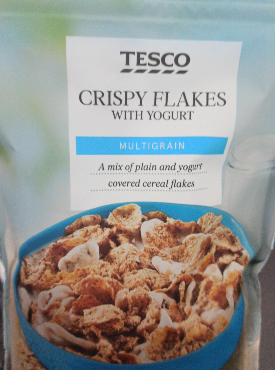 Fotografie - Crispy flakes with yogurt Multigrain Tesco