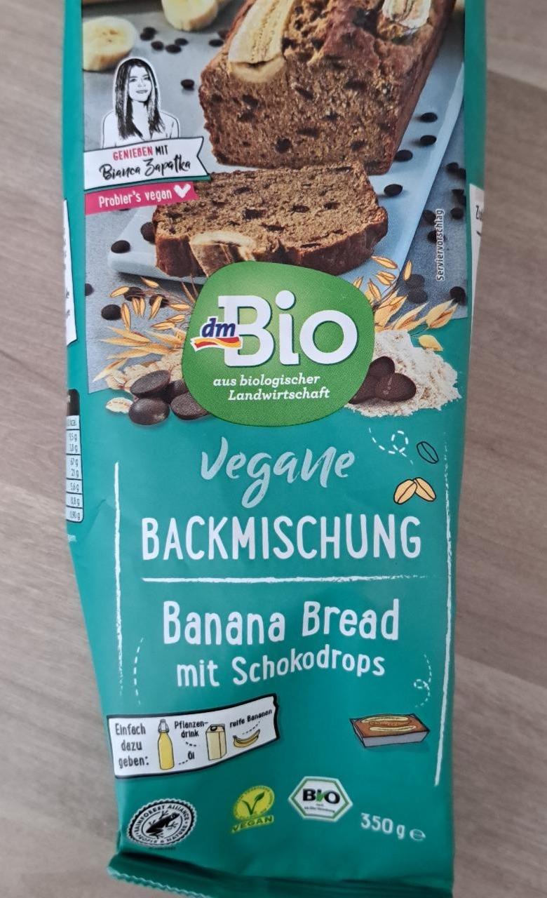 Fotografie - Vegane Backmischung Banana Bread mit Schokodrops dmBio