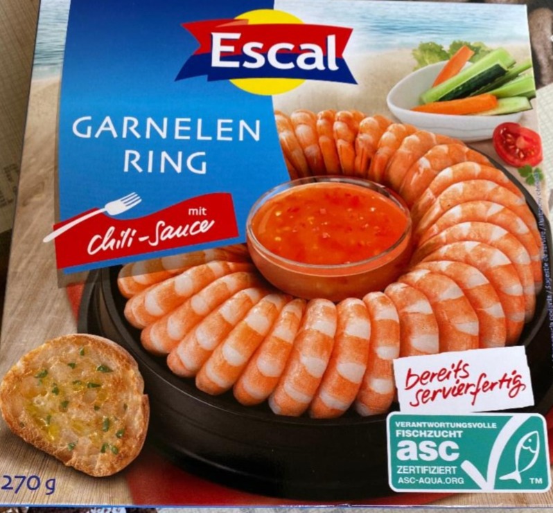 Fotografie - Garnelen Ring mit chilli sauce Escal