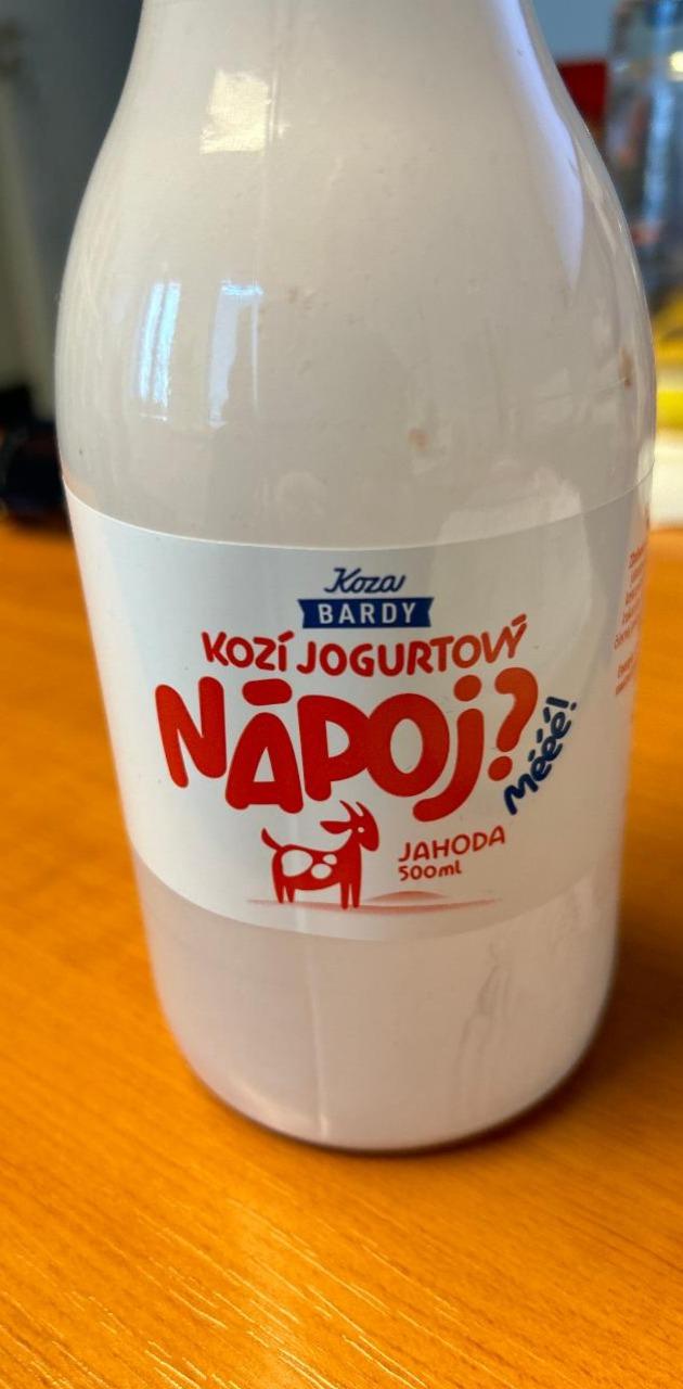 Fotografie - Kozí jogurtový nápoj Jahoda Koza Bardy