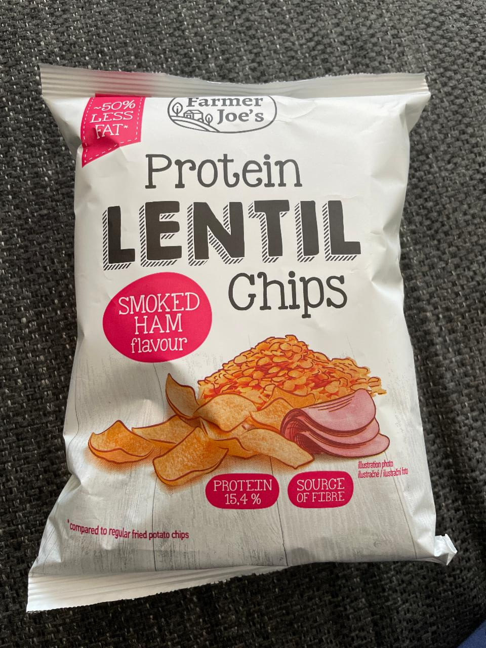 Fotografie - Protein lentil chips Smoked ham Farmer Joe’s