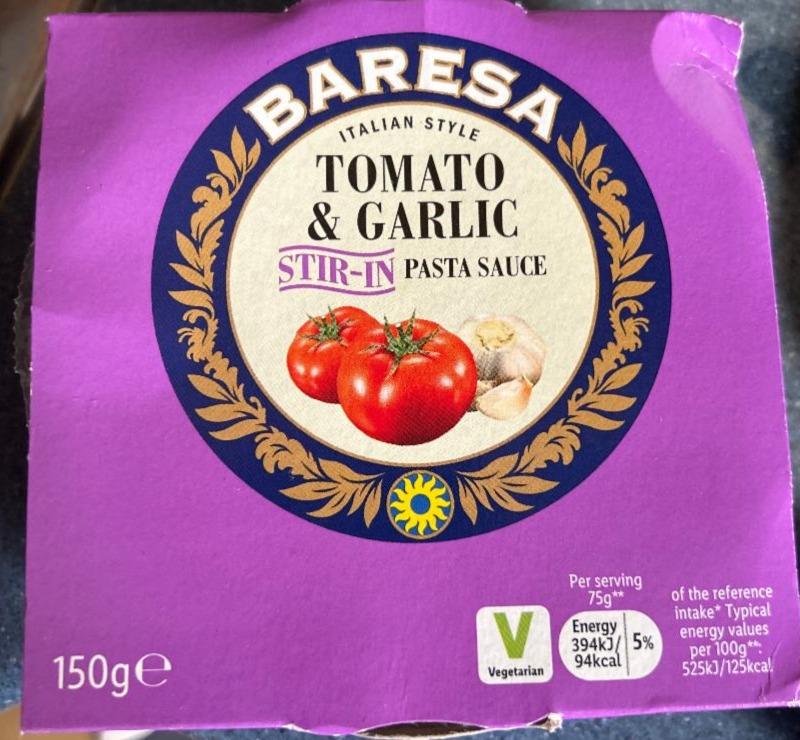 Fotografie - Tomato & Garlic Pasta Sauce Baresa