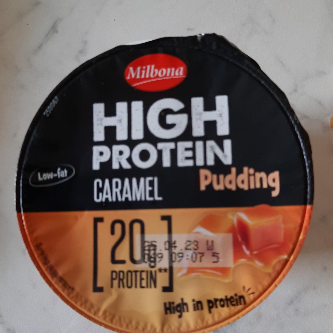 Fotografie - High protein pudding Caramel Milbona