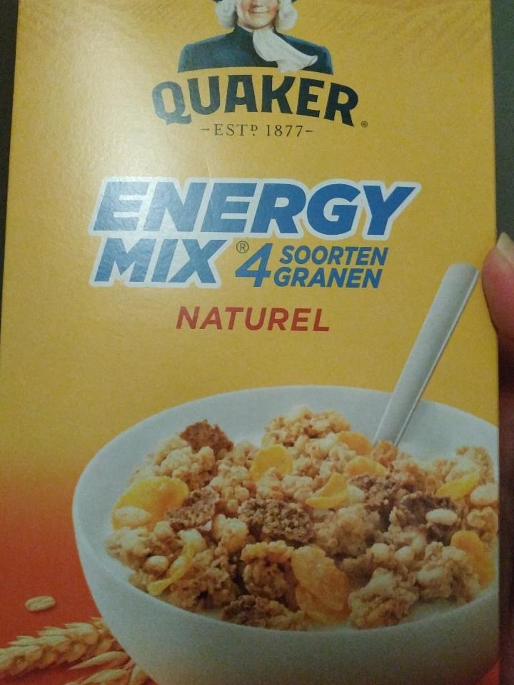Fotografie - Quaker energy mix 4 soorten granen