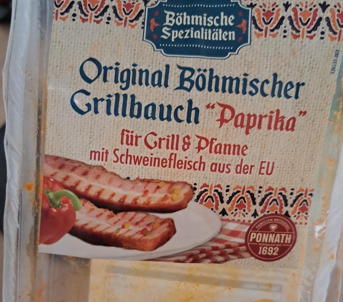 Fotografie - Original Böhmischer Grillbauch 'Paprika' Ponnath