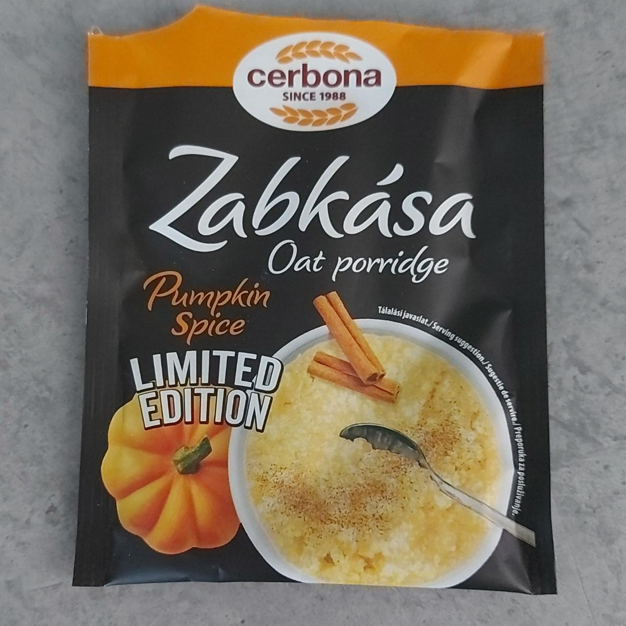 Fotografie - Zabkása Oat Porridge Pumpkin Spice Cerbona