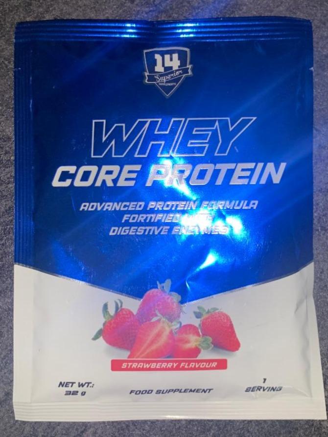 Fotografie - Whey core protein Strawberry flavour Superior 14