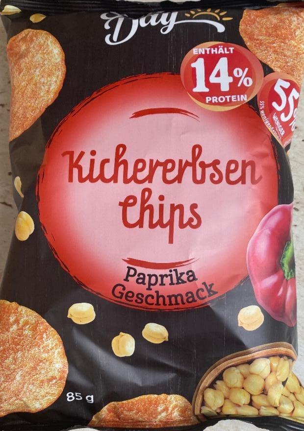 Fotografie - Kichererbsen chips paprika Snack Day