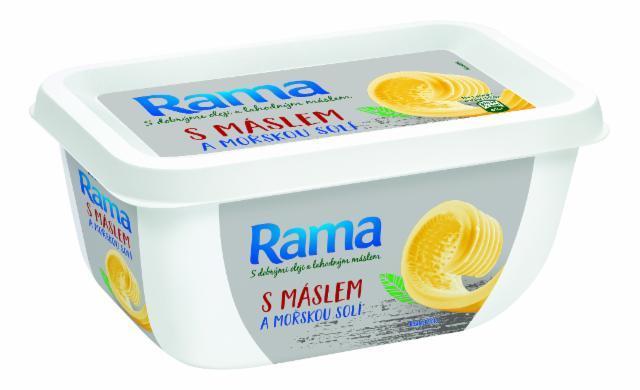 Fotografie - Rama s maslom a morskou soľou