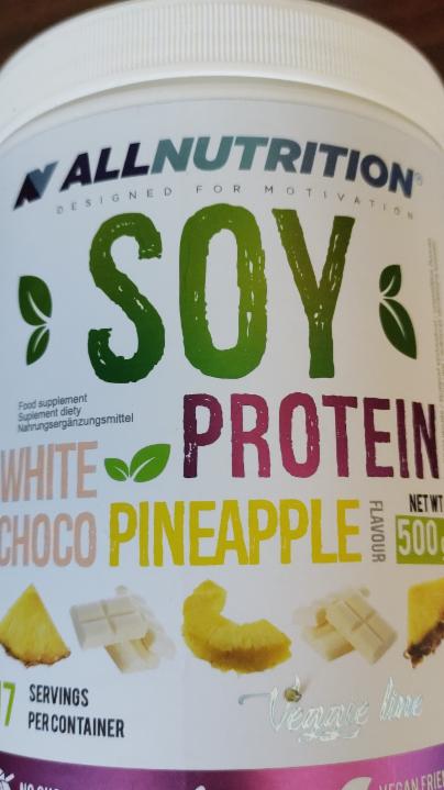 Fotografie - Soy Protein White choco Pineapple Allnutrition