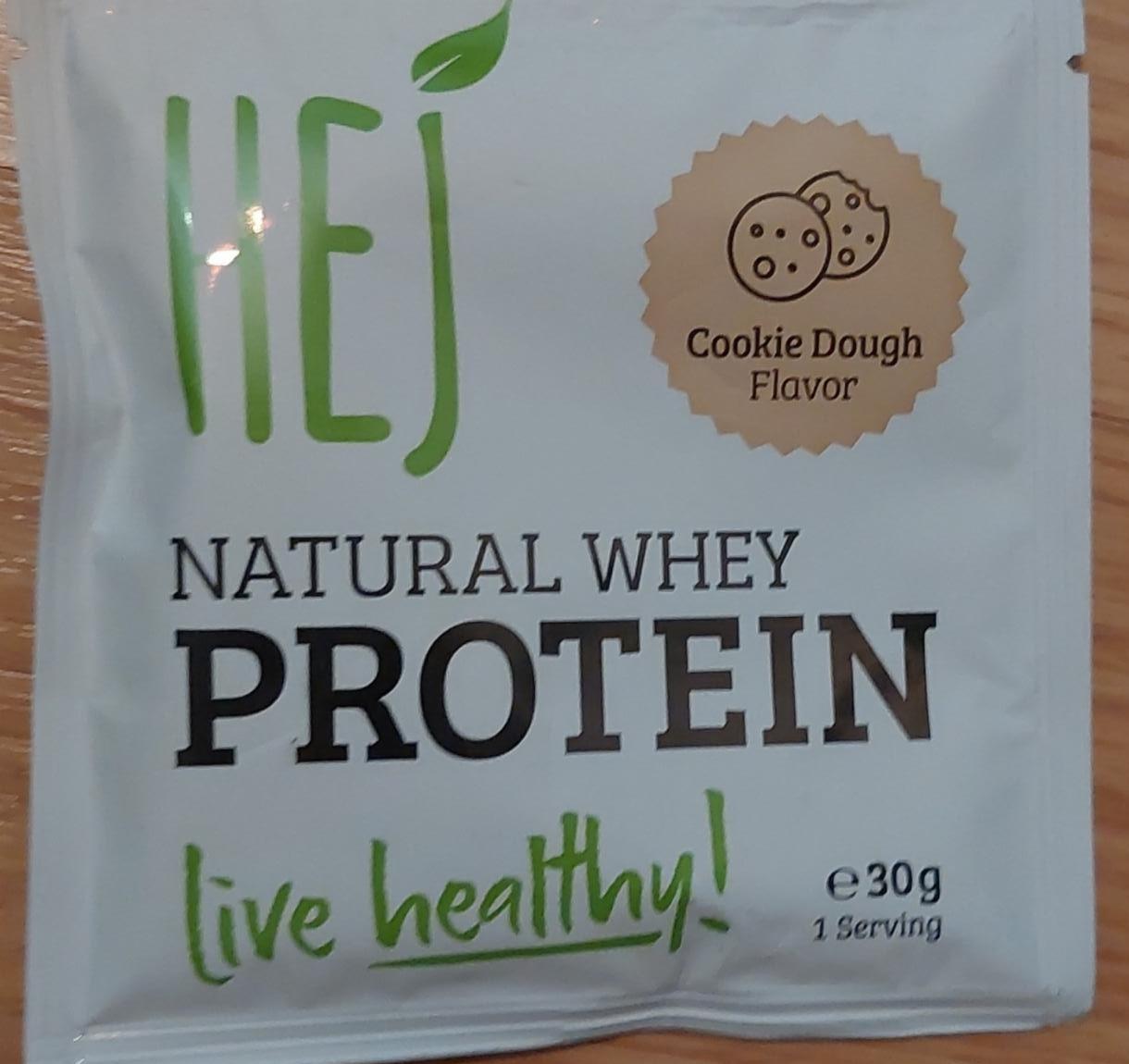 Fotografie - Natural Whey Protein Cookie Dough flavor Hej