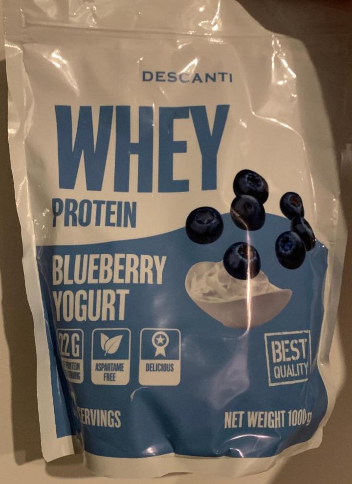 Fotografie - Whey protein Blueberry yogurt Descanti