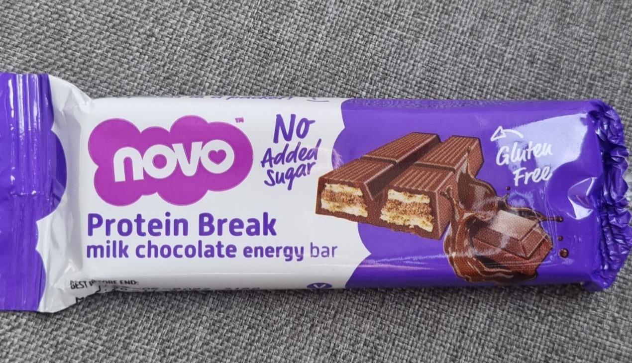 Fotografie - Protein break milk chocolate energy bar Novo
