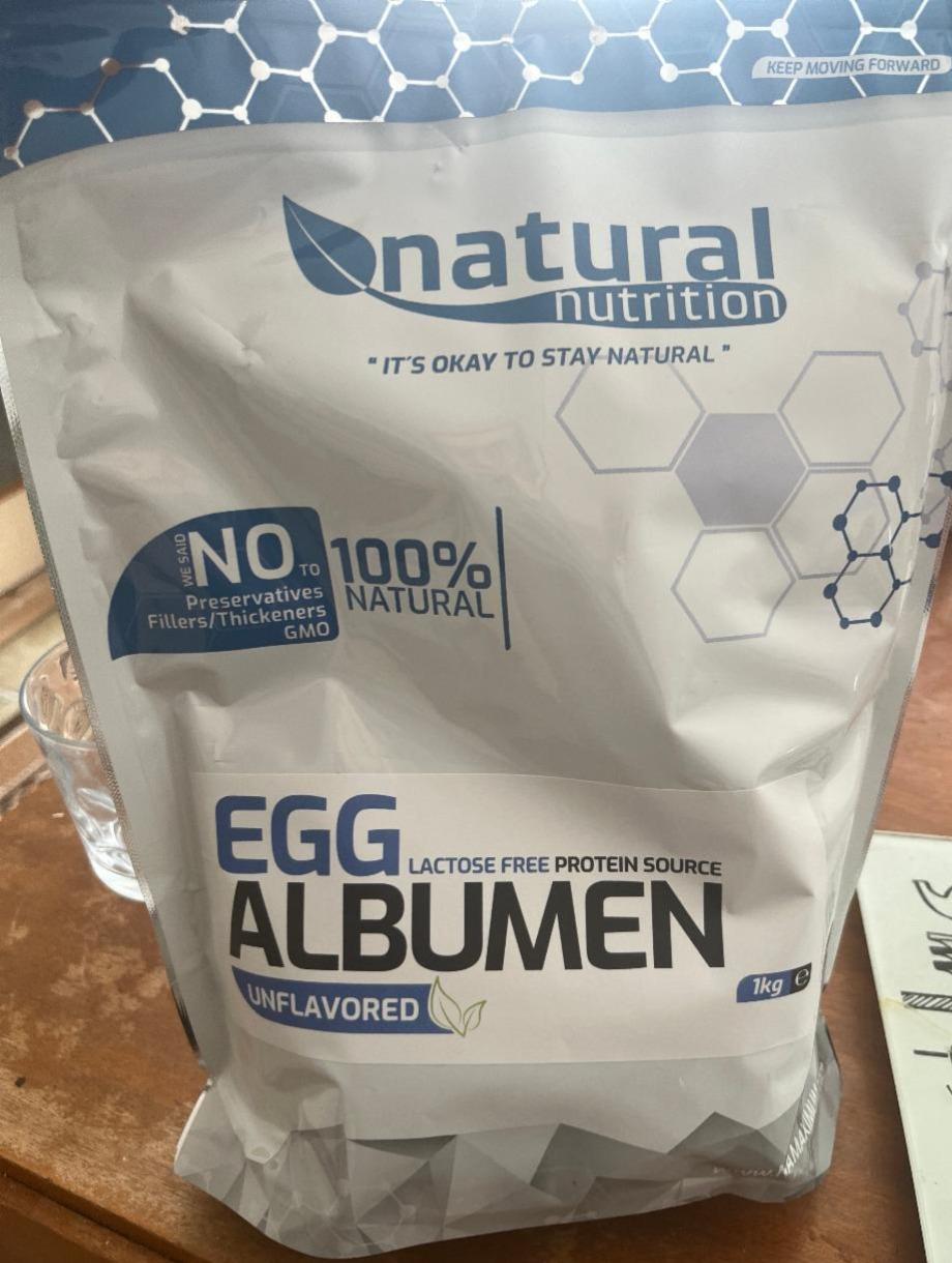 Fotografie - Egg Albumen Unflavored Natural Nutrition