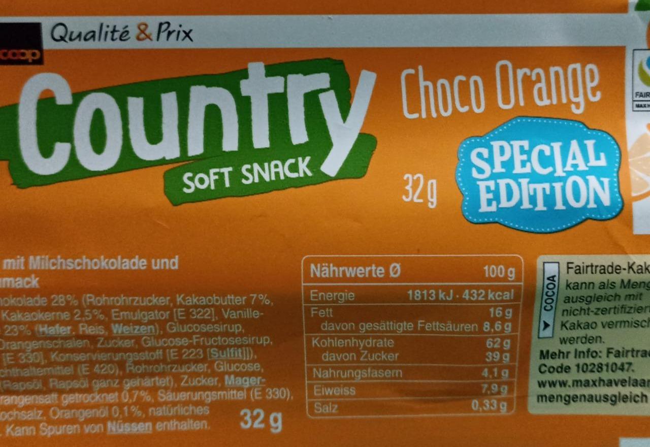 Fotografie - Country soft snack Choco Orange coop