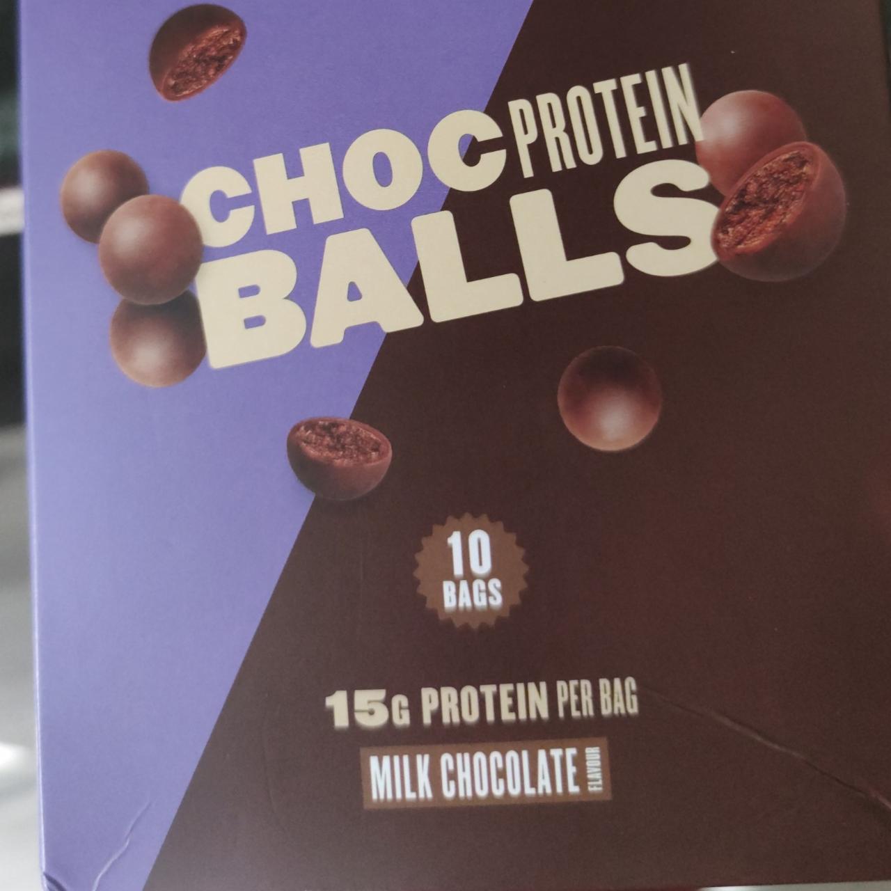 Fotografie - Choc Protein Balls Milk chocolate flavour MyProtein